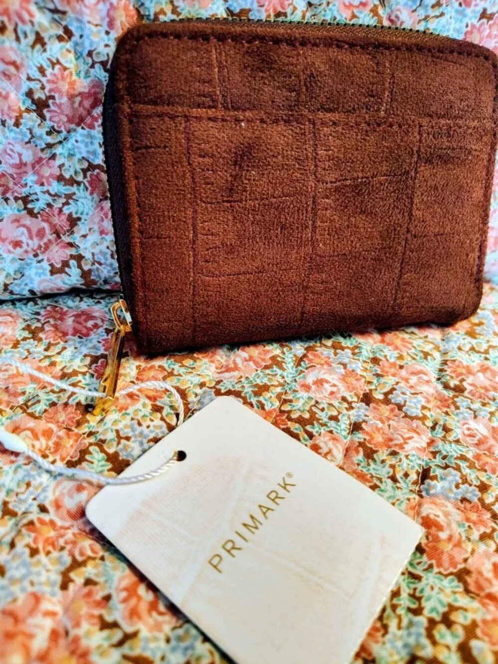 NWT Primark Brown Burgundy Faux Leather Wallet